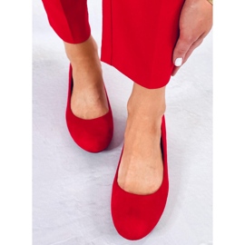 BM Lumley Red Wedge -ballerinat punainen 1