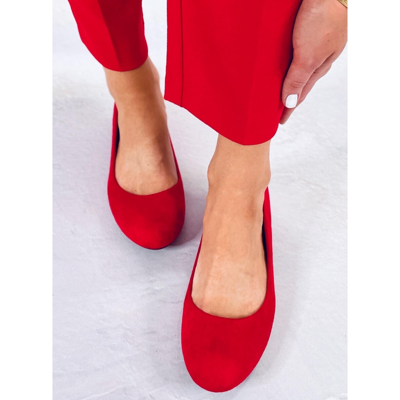 BM Lumley Red Wedge -ballerinat punainen 1