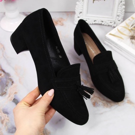 Naisten brogues mustaa mokkanahkaa Sergio Leonelta 1