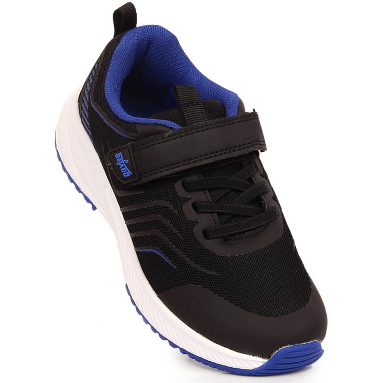 Lasten mustat urheilukengät tarranauhalla Befado 1