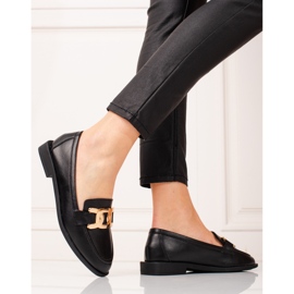 Naisten Shelovet mustat nahkahousut 2