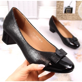 Naisten mustat korkokengät Vinceza 10517 1