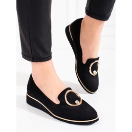 BM Naisten mokasiinit Shelovet musta mokka 1