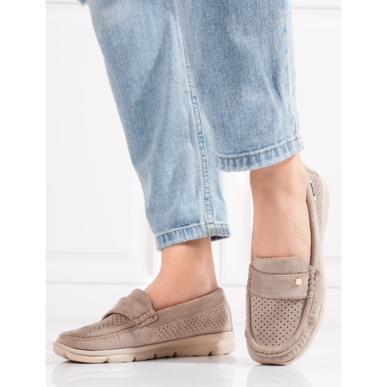 Goodin Naisten mokasiinit Shelovet vaalea beige 1