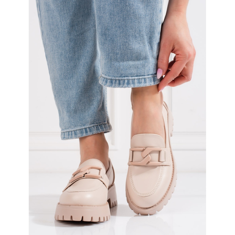 Goodin Naisten beigenväriset Shelovet-tasokengät 1