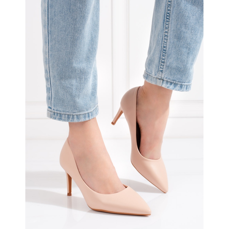 Shelovet naisten korkokengät beige klassikko 1