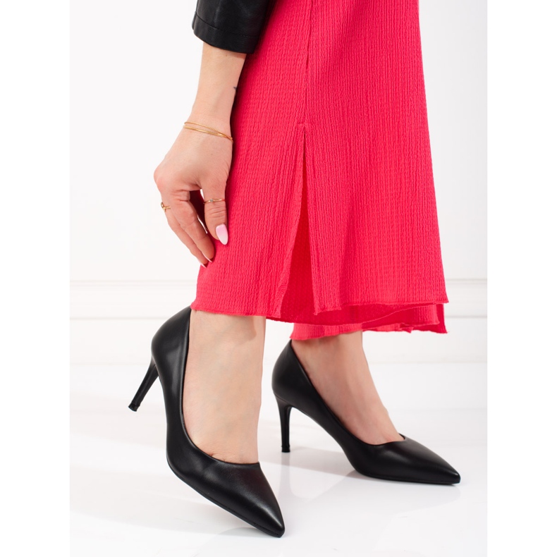 Shelovet mustat klassiset naisten korkokengät 1