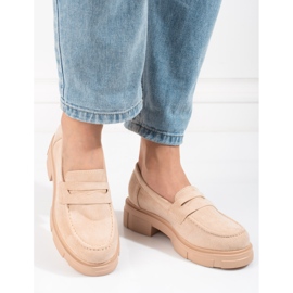 Naisten kengät Shelovet beige mokkanahka 1