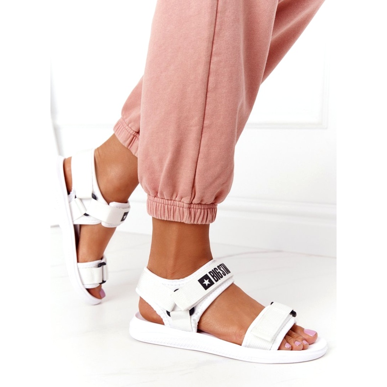 Naisten urheilusandaalit Big Star HH274A026 Valkoinen 2