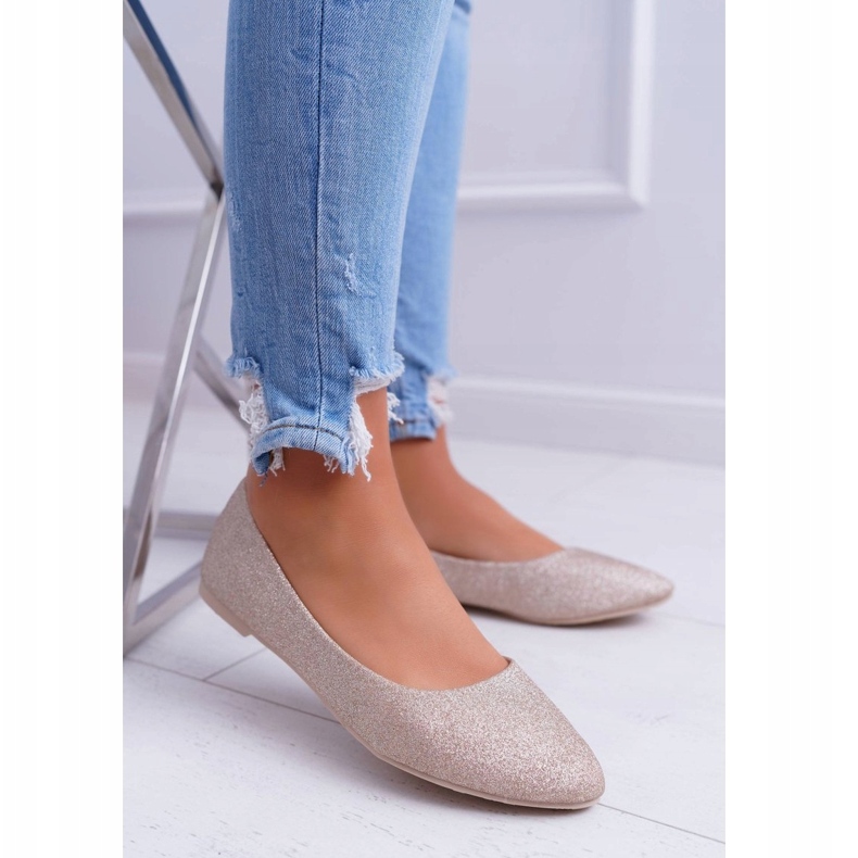 PS1 Naisten ballerinat Glitter Golden Fifi kultainen 3