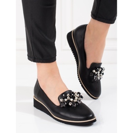 Goodin Muodikkaat naisten kengät Shelovet ekologisesta nahasta musta 2