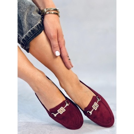 Naisten loafers Chloe Wine punainen 1