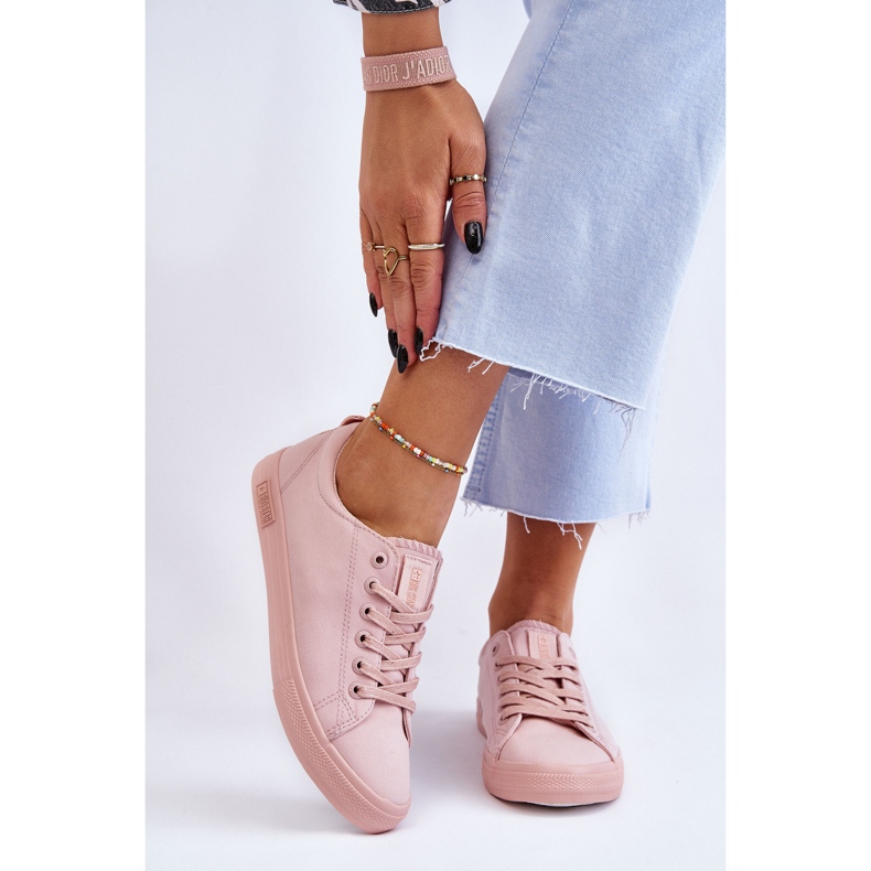 Naisten sileät matalat tennarit Big Star LL274059 Pinkki vaaleanpunainen 2