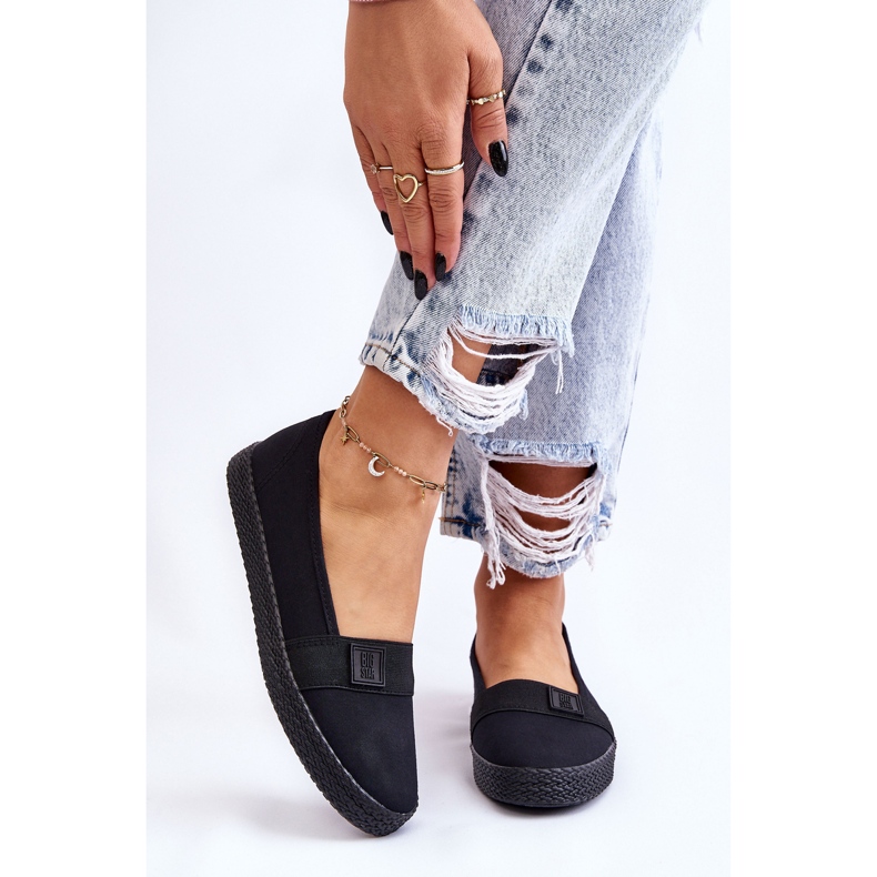 Naisten Slip-On Big Star -lenkkarit LL274200 musta 1