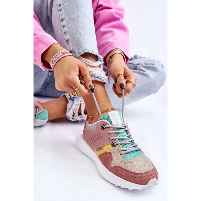 Naisten tennarit Big Star LL274422 Pinkki-beige vaaleanpunainen 1