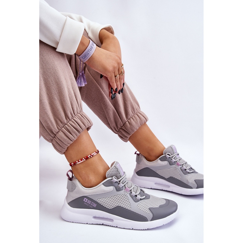 Naisten urheilukengät tennarit Big Star LL274371 harmaa 1