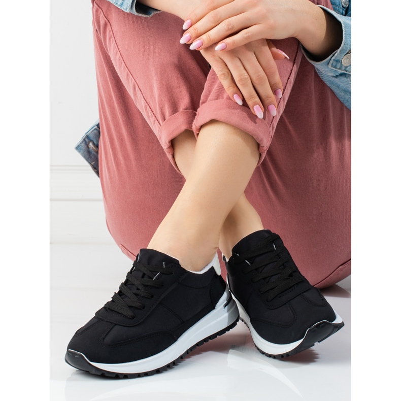 Shelovet mustat naisten kevyet urheilukengät 1