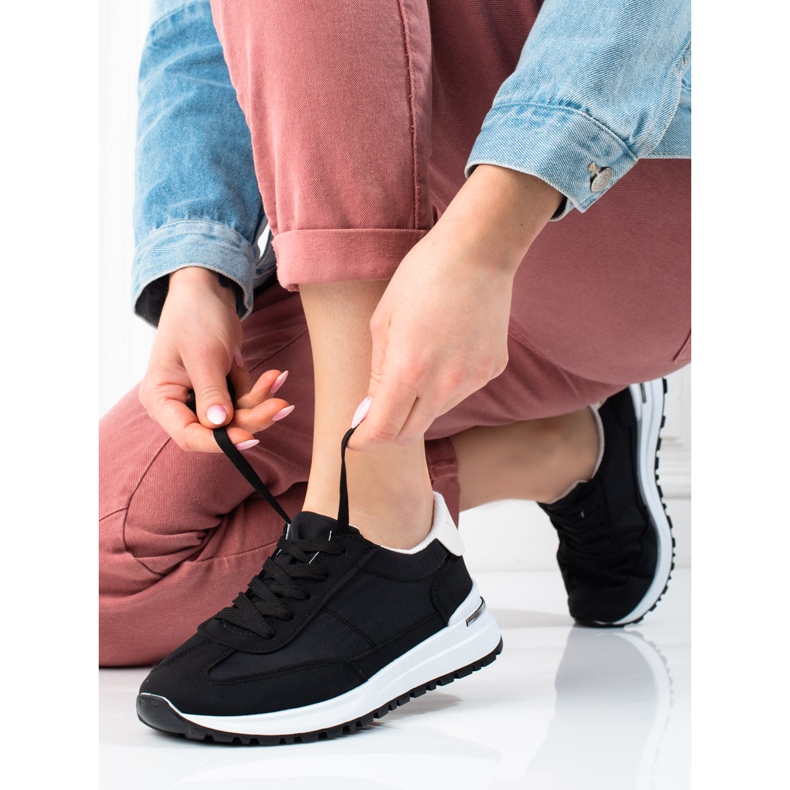 Shelovet mustat naisten kevyet urheilukengät 2