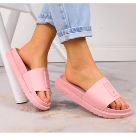 Naisten tossut alustalla puuterivaaleanpunainen Big Star LL274425 2