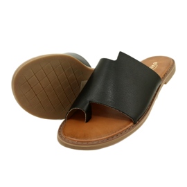 Black Flip-Flops Naisten flip-flops Evento 22SD35-4586 Black musta 3