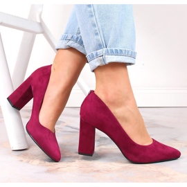 Sergio Leone PB216 naisten mokkanahkakärkiset pumput vaaleanpunainen 1