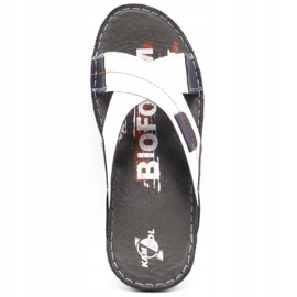 Kampol Miesten nahkatossut 200 / B valkoinen laivastonsininen 7