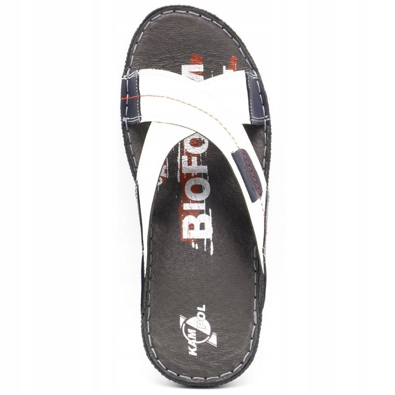 Kampol Miesten nahkatossut 200 / B valkoinen laivastonsininen 7