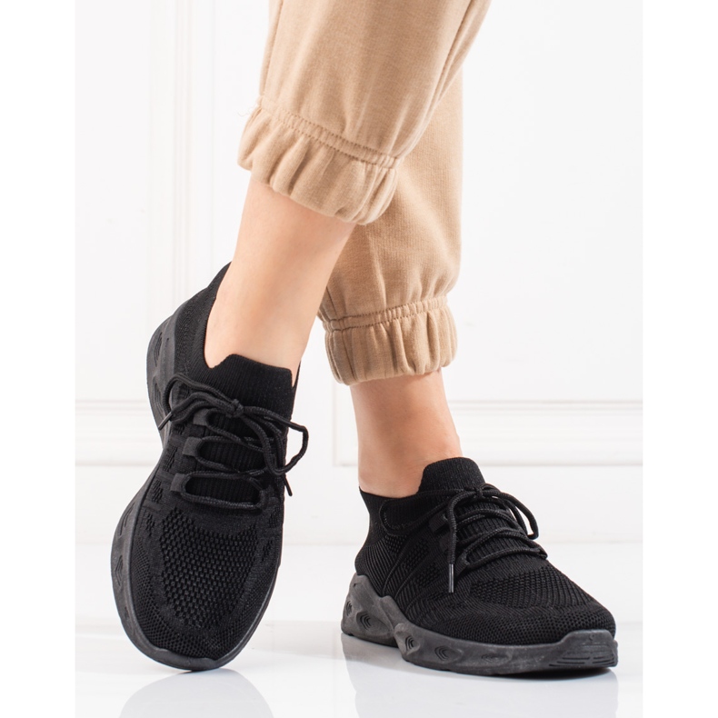 Shelovet mustat tekstiiliurheilukengät 2