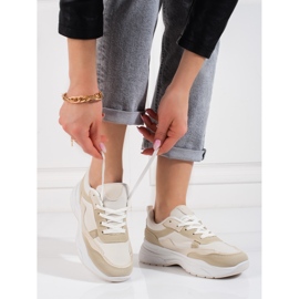 Naisten Shelovet beigenväriset urheilukengät 2