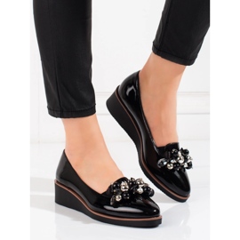 W. Potocki Naisten Potocki mustat kiilapumput 1