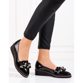 W. Potocki Naisten Potocki mustat kiilapumput 2