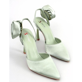 Seastar Satiinineulat, joissa Flores Green -kukka vihreä 1