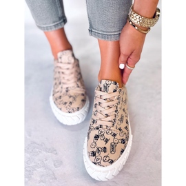 Navas Beiget sarjakuvalliset naisten tennarit 1