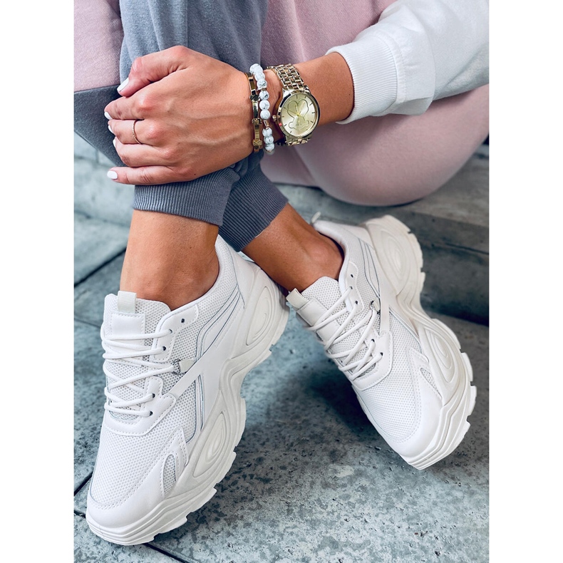 Beiget naisten urheilukengät korkealla pohjalla 3