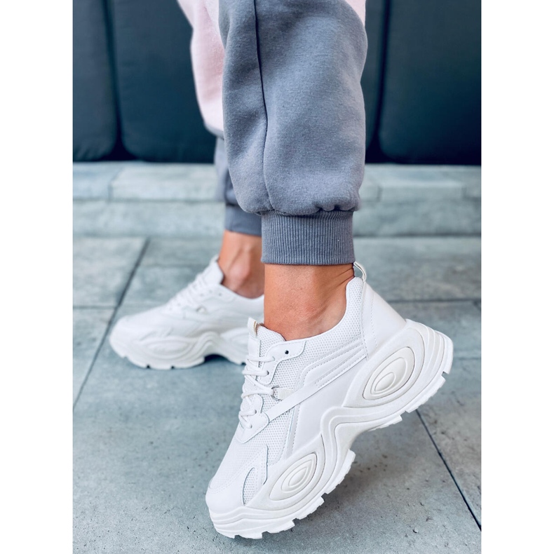 Beiget naisten urheilukengät korkealla pohjalla 4