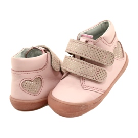 Velcro saappaat Mazurek 1341 Pink Glitter Heart vaaleanpunainen 3