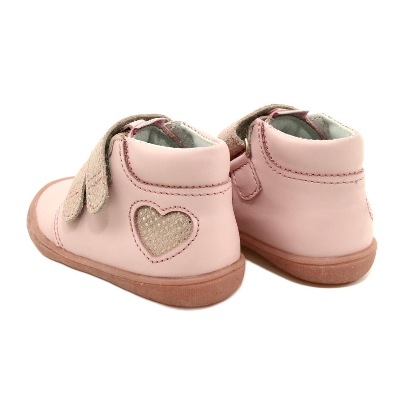 Velcro saappaat Mazurek 1341 Pink Glitter Heart vaaleanpunainen 5