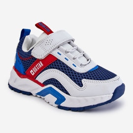 Lasten urheilukengät tarranauhalla Big Star JJ374259 Valkoinen ja laivastonsininen monivärinen 2