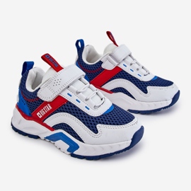 Lasten urheilukengät tarranauhalla Big Star JJ374259 Valkoinen ja laivastonsininen monivärinen 1