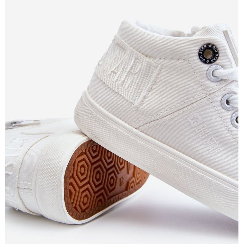 Lasten klassiset korkeat tennarit Big Star LL374002 valkoinen 2