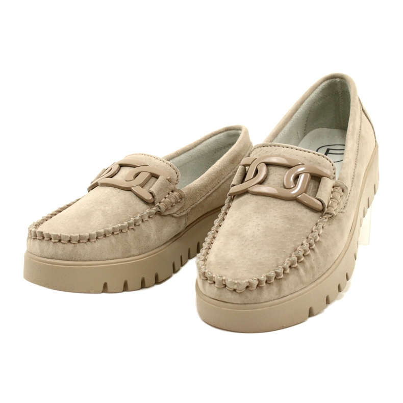 Nahkaiset mokasiinit Filippo DP3334/23 BE beige 3