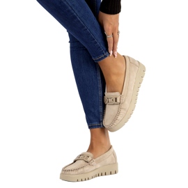 Nahkaiset mokasiinit Filippo DP3334/23 BE beige 7