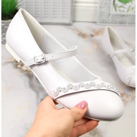 American Club 45/23 valkoiset baleriinat zirkoneilla valkoinen 1