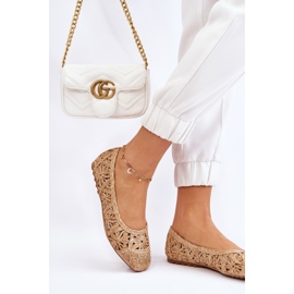 Harjakatkoiset muodikkaat ballerinat beige Thiago 2