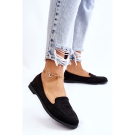 Mukavat mokkanahkaiset naisten housut, musta Lucca 2