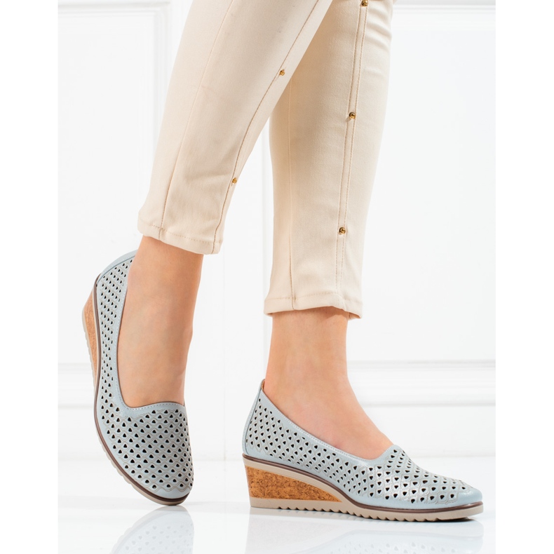 W. Potocki Naisten harjakattoiset pumput Potocki harmaa 1