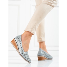 W. Potocki Naisten harjakattoiset pumput Potocki harmaa 2