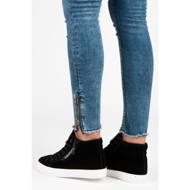 Ideal Shoes Tennarit eristeellä musta 1