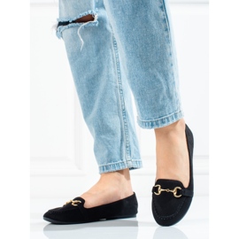 W. Potocki Naisten mustat mokasiinit Potockilta 1