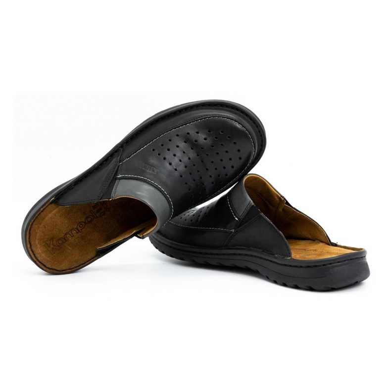 Miesten nahkatossut 219 Kampol musta 5